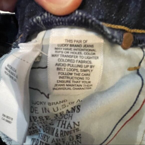 Lucky jeans the sweet jean straight 6/28 distressed destroyed deconstructed jean - Picture 7 of 12